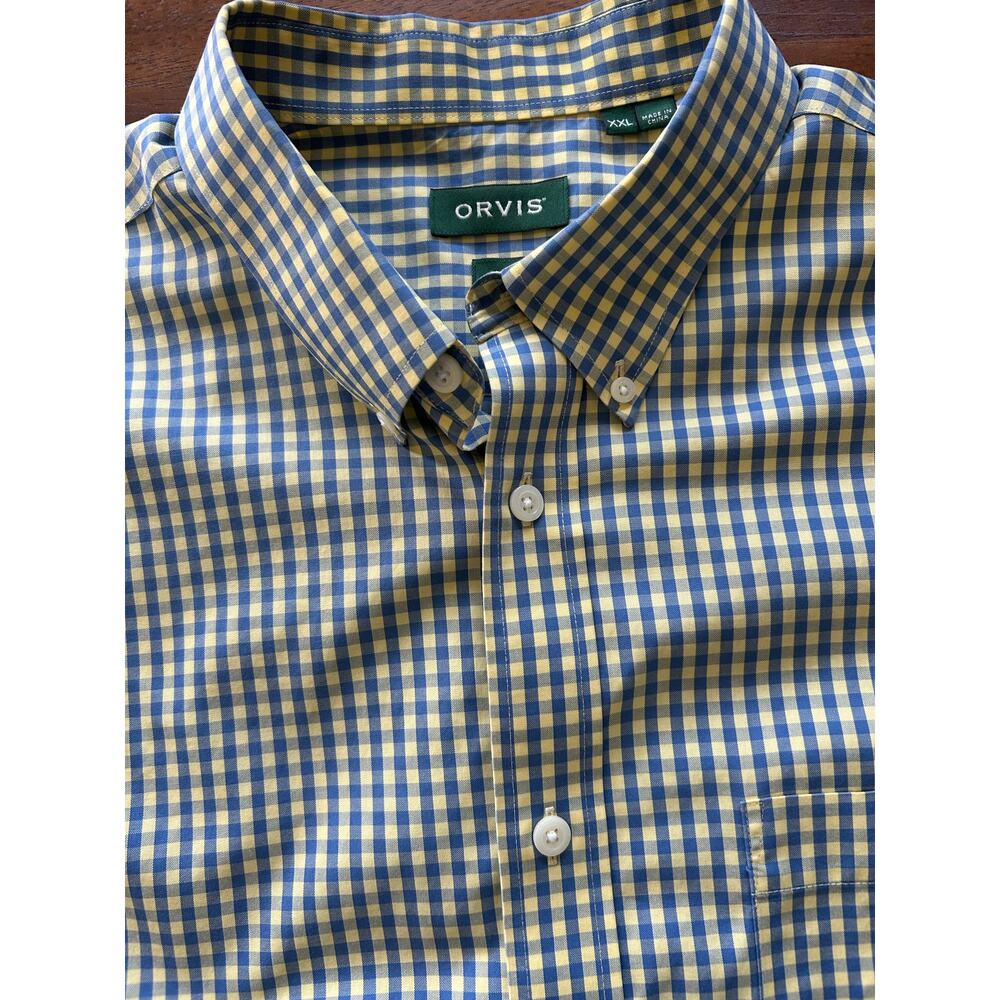 Orvis men’s tall XXL short sleeve casual button-down - Picture 7 of 8